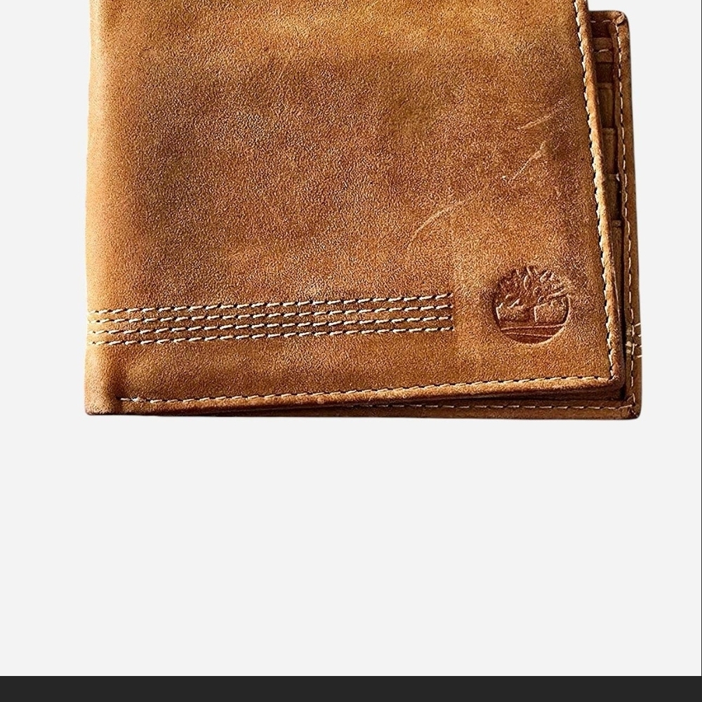 Timberland Men's Tan Leather Card Holder